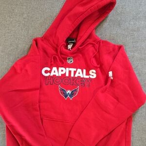 adidas Red NHL Patch Hoodie